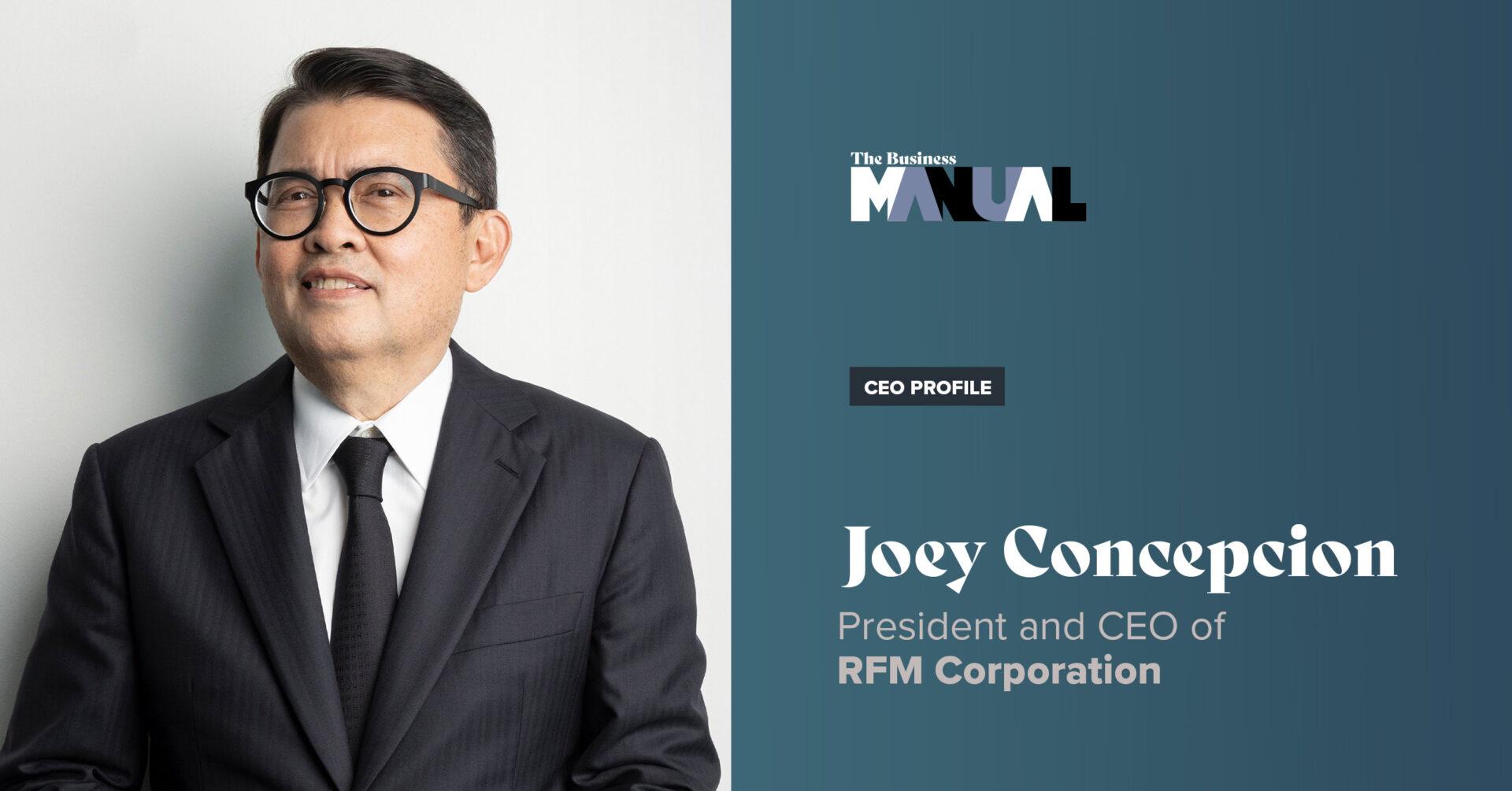 Joey Concepcion is the President and CEO of RFM Corporation and the founder of Go Negosyo—a non-profit organization that helps MSMEs. 